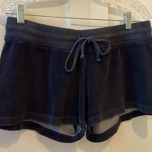 plain black terry short Hardtails